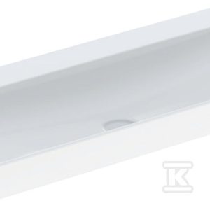 ONE Umywalka, odpływ pionowy, B120cm, T48cm, bez otworu, bez przelewu, KeraTect 505.021.01.5