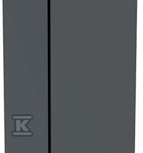 ONE Wysoka szafka boczna, B36cm, H180cm, T29.1cm, z jednymi drzwiami, czarny, mat 505.083.00.8