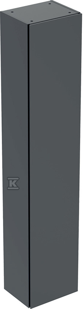ONE Wysoka szafka boczna, B36cm, H180cm, T29.1cm, z jednymi drzwiami, czarny, mat 505.083.00.8 - obrazek 1