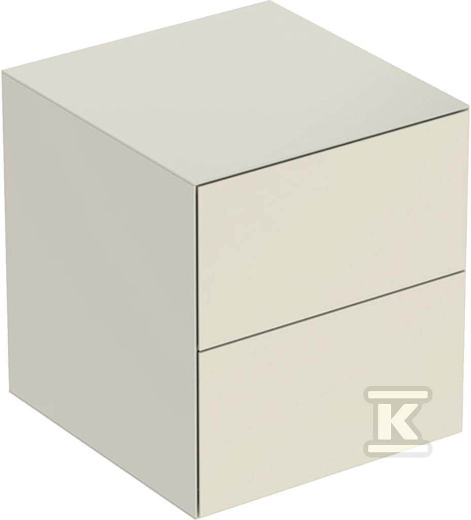 ONE Szafka boczna, B45cm, H49.2cm, T47cm, z dwoma szufladami, sand grey 505.077.00.4 - obrazek 1