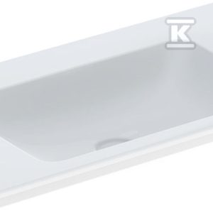 ONE Umywalka meblowa, odpływ pionowy, B90cm, T48cm, bez otworu, bez przelewu, KeraTect 505.011.01.3