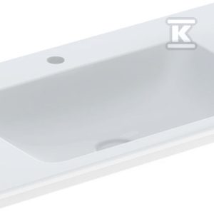 ONE Umywalka meblowa, odpływ pionowy, B90cm, T48cm, z otworem na baterię, bez przelewu, KeraTect 505.010.01.3