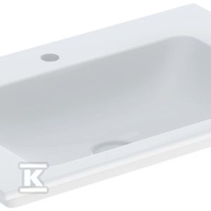 ONE Umywalka meblowa, odpływ pionowy, B75cm, T48cm, z otworem na baterię, bez przelewu, KeraTect 505.010.01.2