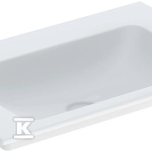 ONE Umywalka meblowa, odpływ pionowy, B75cm, T48cm, bez otworu, bez przelewu, KeraTect 505.011.01.2 ONE Umywalka meblowa, odpływ pionowy, B75cm, T48cm, bez otworu, bez przelewu, KeraTect 505.011.01.2