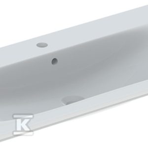 Selnova Square Umywalka meblowa, B100cm, H16.8cm, T48cm, cienki rant, z przelewem, z otworem na baterię 500.997.00.1 Selnova Square Umywalka meblowa, B100cm, H16.8cm, T48cm, cienki rant, z przelewem, z otworem na baterię 500.997.00.1
