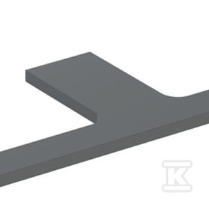 ONE Blat pod umywalkę, wycięcie podwójne, do prostokątnej umywalki stawianej na blat, B135cm, H3cm, T47cm, lava 505.286.00.3 ONE Blat pod umywalkę, wycięcie podwójne, do prostokątnej umywalki stawianej na blat, B135cm, H3cm, T47cm, lava 505.286.00.3