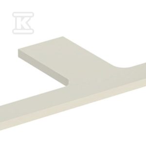 ONE Blat pod umywalkę, wycięcie podwójne, do prostokątnej umywalki stawianej na blat, B135cm, H3cm, T47cm, sand grey 505.286.00.4 ONE Blat pod umywalkę, wycięcie podwójne, do prostokątnej umywalki stawianej na blat, B135cm, H3cm, T47cm, sand grey 505.286.00.4