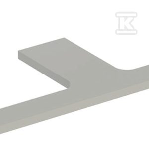ONE Blat pod umywalkę, wycięcie podwójne, do prostokątnej umywalki stawianej na blat, B135cm, H3cm, T47cm, greige 505.286.00.7 ONE Blat pod umywalkę, wycięcie podwójne, do prostokątnej umywalki stawianej na blat, B135cm, H3cm, T47cm, greige 505.286.00.7