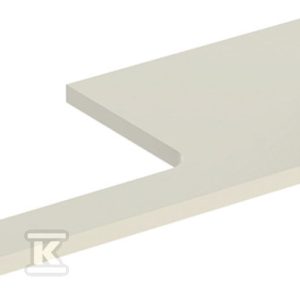 ONE Blat pod umywalkę, wycięcie z lewej strony, do prostokątnej umywalki stawianej na blat, B120cm, H3cm, T47cm, sand grey 505.305.00.4 ONE Blat pod umywalkę, wycięcie z lewej strony, do prostokątnej umywalki stawianej na blat, B120cm, H3cm, T47cm, sand grey 505.305.00.4