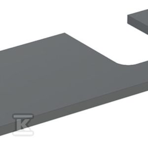 ONE Blat pod umywalkę, wycięcie z prawej strony, do umywalki stawianej na blat w kształcie misy, B120cm, H3cm, T47cm, lava 505.315.00.3 ONE Blat pod umywalkę, wycięcie z prawej strony, do umywalki stawianej na blat w kształcie misy, B120cm, H3cm, T47cm, lava 505.315.00.3