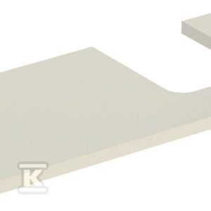 ONE Blat pod umywalkę, wycięcie z prawej strony, do umywalki stawianej na blat w kształcie misy, B120cm, H3cm, T47cm, sand grey 505.315.00.4 ONE Blat pod umywalkę, wycięcie z prawej strony, do umywalki stawianej na blat w kształcie misy, B120cm, H3cm, T47cm, sand grey 505.315.00.4
