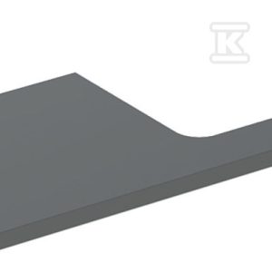 ONE Blat pod umywalkę, wycięcie z prawej strony, do prostokątnej umywalki stawianej na blat, B120cm, H3cm, T47cm, lava 505.325.00.3 ONE Blat pod umywalkę, wycięcie z prawej strony, do prostokątnej umywalki stawianej na blat, B120cm, H3cm, T47cm, lava 505.325.00.3