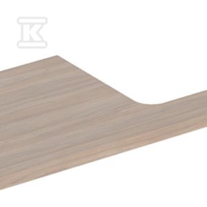ONE Blat pod umywalkę, wycięcie z prawej strony, do prostokątnej umywalki stawianej na blat, B120cm, H3cm, T47cm, dąb 505.325.00.5 ONE Blat pod umywalkę, wycięcie z prawej strony, do prostokątnej umywalki stawianej na blat, B120cm, H3cm, T47cm, dąb 505.325.00.5