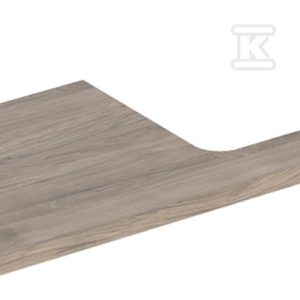 ONE Blat pod umywalkę, wycięcie z prawej strony, do prostokątnej umywalki stawianej na blat, B120cm, H3cm, T47cm, orzech włoski hickory 505.325.00.6 ONE Blat pod umywalkę, wycięcie z prawej strony, do prostokątnej umywalki stawianej na blat, B120cm, H3cm, T47cm, orzech włoski hickory 505.325.00.6