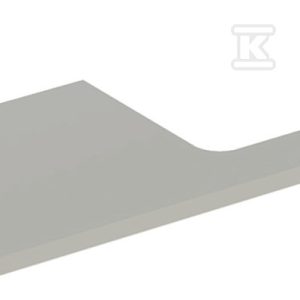 ONE Blat pod umywalkę, wycięcie z prawej strony, do prostokątnej umywalki stawianej na blat, B120cm, H3cm, T47cm, greige 505.325.00.7 ONE Blat pod umywalkę, wycięcie z prawej strony, do prostokątnej umywalki stawianej na blat, B120cm, H3cm, T47cm, greige 505.325.00.7