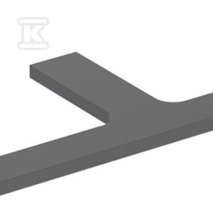 ONE Blat pod umywalkę, wycięcie podwójne, do prostokątnej umywalki stawianej na blat, B120cm, H3cm, T47cm, lava 505.345.00.3 ONE Blat pod umywalkę, wycięcie podwójne, do prostokątnej umywalki stawianej na blat, B120cm, H3cm, T47cm, lava 505.345.00.3