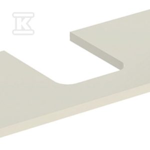 ONE Blat pod umywalkę, wycięcie na środku, do umywalki stawianej na blat w kształcie misy, B120cm, H3cm, T47cm, sand grey 505.275.00.4