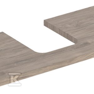 ONE Blat pod umywalkę, wycięcie na środku, do umywalki stawianej na blat w kształcie misy, B120cm, H3cm, T47cm, orzech włoski hickory 505.275.00.6