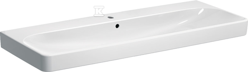 Smyle Square Umywalka, B120cm, H16.5cm, T48cm, z przelewem, z otworem na baterię 500.226.01.1 - obrazek 1