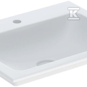 ONE Umywalka meblowa, odpływ pionowy, B60cm, T48cm, z otworem na baterię, bez przelewu, KeraTect 505.010.01.1 ONE Umywalka meblowa, odpływ pionowy, B60cm, T48cm, z otworem na baterię, bez przelewu, KeraTect 505.010.01.1