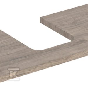 ONE Blat pod umywalkę, wycięcie na środku, do umywalki stawianej na blat w kształcie misy, B105cm, H3cm, T47cm, orzech włoski hickory 505.274.00.6