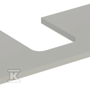 ONE Blat pod umywalkę, wycięcie na środku, do umywalki stawianej na blat w kształcie misy, B105cm, H3cm, T47cm, greige 505.274.00.7
