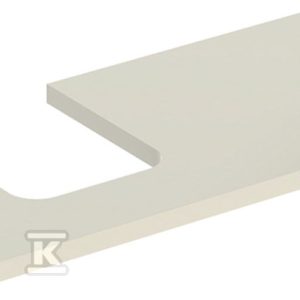 ONE Blat pod umywalkę, wycięcie z lewej strony, do umywalki stawianej na blat w kształcie misy, B105cm, H3cm, T47cm, sand grey 505.294.00.4 ONE Blat pod umywalkę, wycięcie z lewej strony, do umywalki stawianej na blat w kształcie misy, B105cm, H3cm, T47cm, sand grey 505.294.00.4
