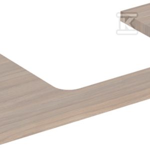 ONE Blat pod umywalkę, wycięcie z prawej strony, do prostokątnej umywalki stawianej na blat, B90cm, H3cm, T47cm, dąb 505.323.00.5 ONE Blat pod umywalkę, wycięcie z prawej strony, do prostokątnej umywalki stawianej na blat, B90cm, H3cm, T47cm, dąb 505.323.00.5