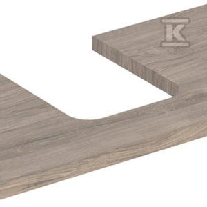 ONE Blat pod umywalkę, wycięcie na środku, do umywalki stawianej na blat w kształcie misy, B90cm, H3cm, T47cm, orzech włoski hickory 505.273.00.6