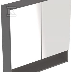 Selnova Square Szafka z lustrem, B78.8cm, H85cm, T17.5cm, z dwojgiem drzwi, lava 501.269.00.1 Selnova Square Szafka z lustrem, B78.8cm, H85cm, T17.5cm, z dwojgiem drzwi, lava 501.269.00.1