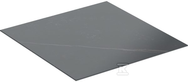 ONE Blat do szafki bocznej i elementu bocznego, B45cm, T46.5cm, gres szkliwony, czarny, imitacja marmuru 505.080.00.1