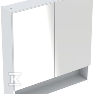 Selnova Square Szafka z lustrem, B58.8cm, H85cm, T17.5cm, z dwojgiem drzwi, biały 501.264.00.1 Selnova Square Szafka z lustrem, B58.8cm, H85cm, T17.5cm, z dwojgiem drzwi, biały 501.264.00.1