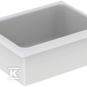 Publica Ruscello Umywalka wielofunkcyjna, B60cm, H28cm, T45cm, z przelewem, bez otworu na baterię 500.885.00.1 Publica Ruscello Umywalka wielofunkcyjna, B60cm, H28cm, T45cm, z przelewem, bez otworu na baterię 500.885.00.1