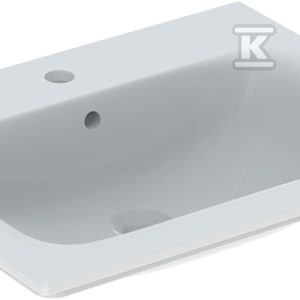 Selnova Square Umywalka meblowa, B60cm, H16.8cm, T48cm, cienki rant, z przelewem, z otworem na baterię 500.994.00.1 Selnova Square Umywalka meblowa, B60cm, H16.8cm, T48cm, cienki rant, z przelewem, z otworem na baterię 500.994.00.1