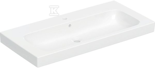 Modo Umywalka, B100cm, H15.5cm, T48.5cm, z przelewem, z otworem na baterię 502.876.00.1