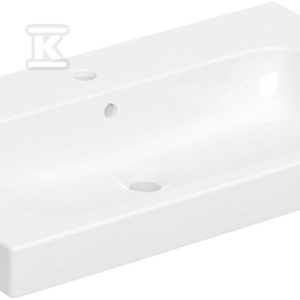 Modo Umywalka, B80cm, H15.5cm, T48.5cm, z przelewem, z otworem na baterię 502.859.00.1