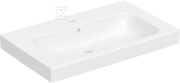 Modo Umywalka, B80cm, H15.5cm, T48.5cm, z przelewem, z otworem na baterię 502.859.00.1