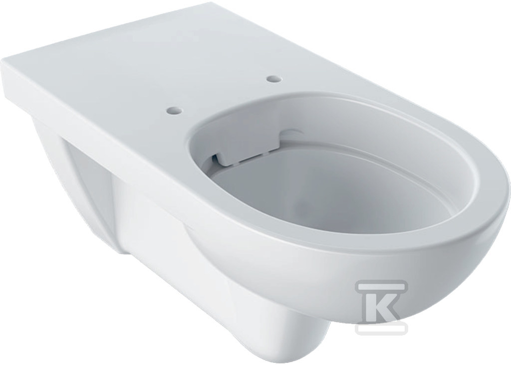 Wisząca miska WC Selnova Comfort lejowa, B35.5 cm, H34 cm, T70 cm, długa, Rimfree, łazienka bez barier 501.046.00.7 - obrazek 1