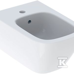 Bidet wiszący Smyle Square B35 cm, H26 cm, T54 cm, z przelewem, z otworem na baterię 500.209.01.1 Bidet wiszący Smyle Square B35 cm, H26 cm, T54 cm, z przelewem, z otworem na baterię 500.209.01.1