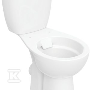 Miska WC stojąca Rekord – ze spłuczką nasadzaną, lejowa, odpływ poziomy, podwyższona, Rimfree K99038000