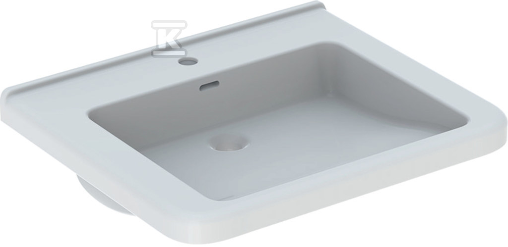 Selnova Comfort Umywalka, B55cm, H15.5cm, T52.5cm, z przelewem, z otworem na baterię 500.785.00.7 - obrazek 1