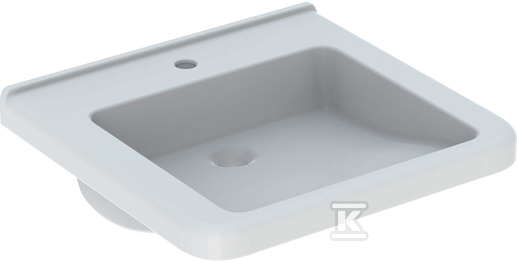 Selnova Comfort Umywalka, B55cm, H15.5cm, T52.5cm, bez przelewu, z otworem na baterię 500.786.00.7 - obrazek 1
