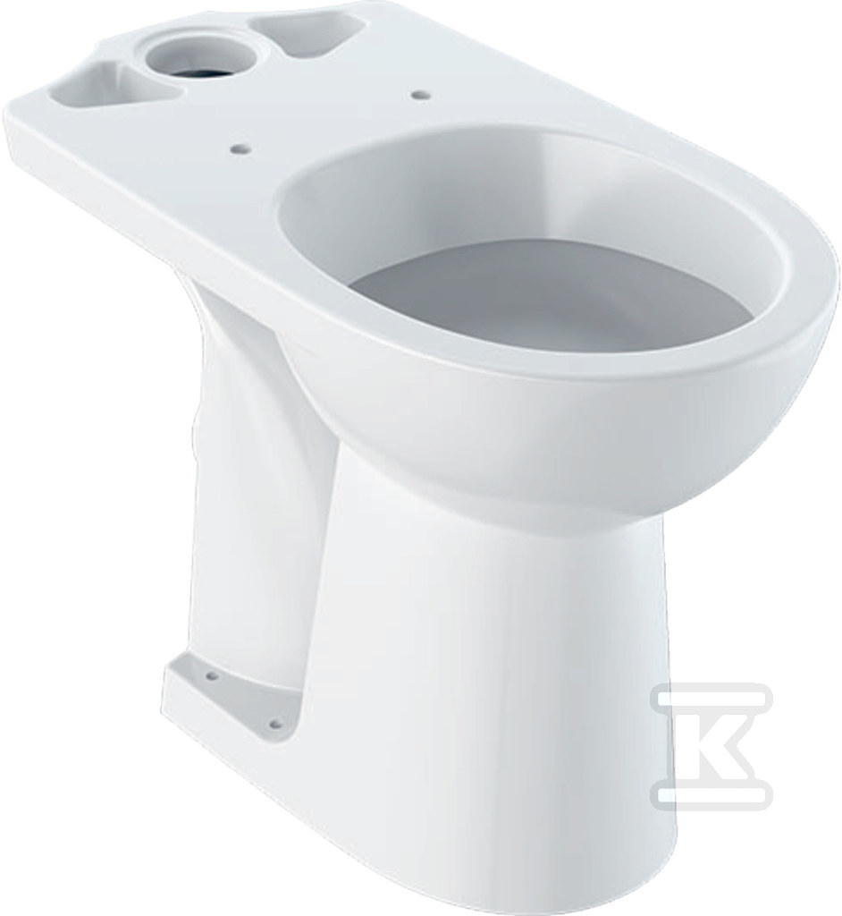 Stojąca miska WC Selnova Comfort do spłuczki nasadzanej, lejowa, B36 cm, H46 cm, T67 cm, podwyższona, odpływ poziomy 500.284.01.5 - obrazek 1
