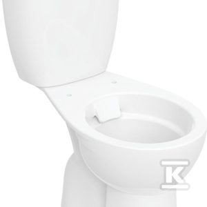 Rekord zestaw stojącej miski WC ze spłuczką nasadzaną, lejowa, odpływ pionowy, Rimfree K99036000 Rekord zestaw stojącej miski WC ze spłuczką nasadzaną, lejowa, odpływ pionowy, Rimfree K99036000
