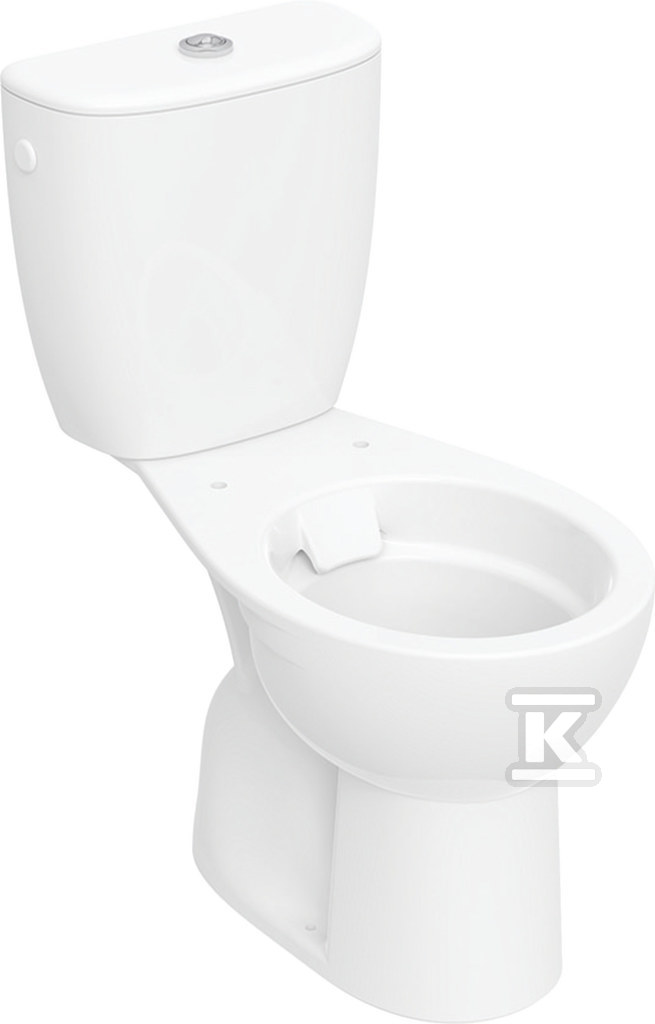 Rekord zestaw stojącej miski WC ze spłuczką nasadzaną, lejowa, odpływ pionowy, Rimfree K99036000 - obrazek 1