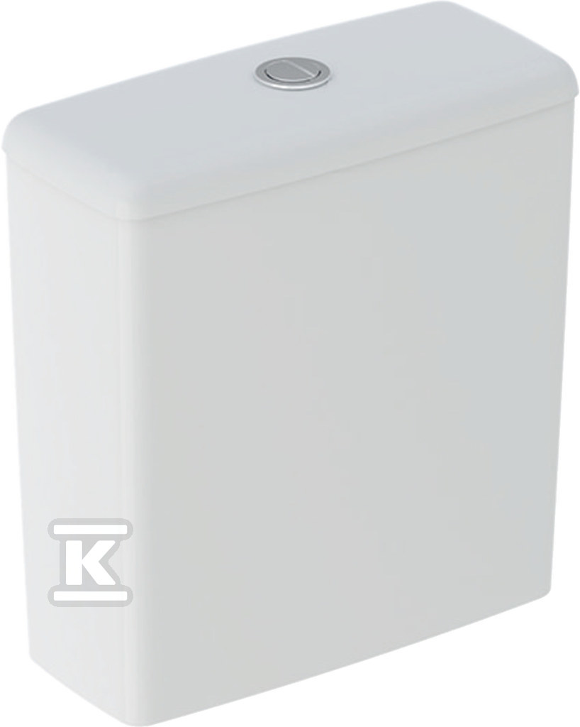 Selnova Square Spłuczka nasadzana, B36.5cm, H39.5cm, T16.5cm, spłukiwanie dwudzielne, przyłącze wody z boku, obracana, do WC Rimfree 500.490.01.1 - obrazek 1