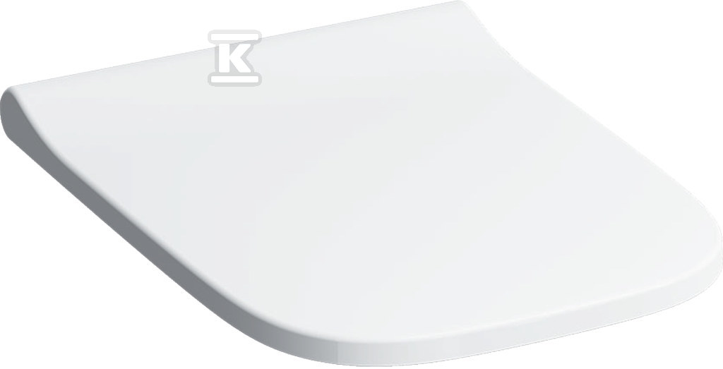 Deska sedesowa WC wolnoopadająca Smyle Square mocowanie z góry, zachodząca pokrywa deski sedesowej, slim design biała 500.238.01.1 - obrazek 1
