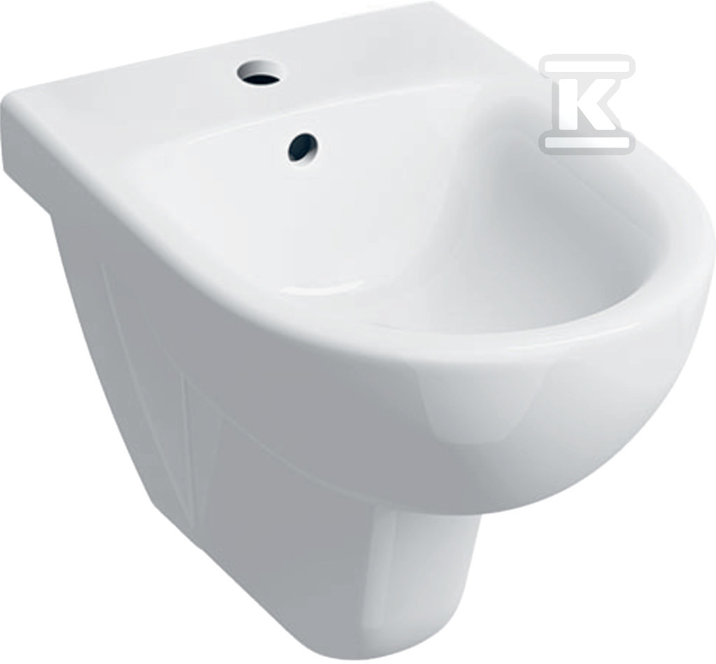 Selnova Bidet wiszący, B35cm, H34.5cm, T53cm, z przelewem, z otworem na baterię 500.264.01.7 - obrazek 1