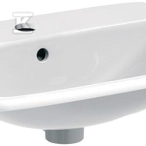 Umywalka wpuszczana w blat Selnova Square B60 cm, H17 cm, T45 cm, z przelewem, z otworem na baterię 500.307.01.7 Umywalka wpuszczana w blat Selnova Square B60 cm, H17 cm, T45 cm, z przelewem, z otworem na baterię 500.307.01.7