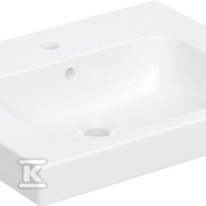 Modo Umywalka, B60cm, H15.5cm, T48.5cm, z przelewem, z otworem na baterię 502.832.00.1